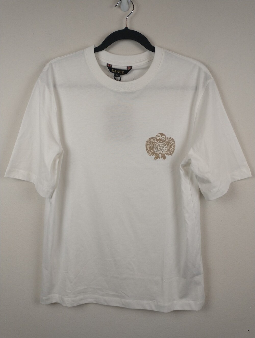 NEW Kanuk Jasper Unisex Shirt Small White Owl Graphic
